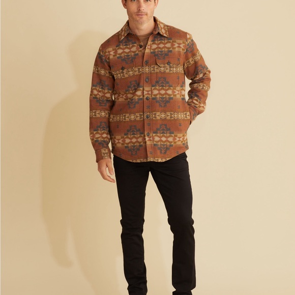 Pendleton CPO Jaquard Desert Dawn Quilted Mens Shirt jacket Large BNWOT - Picture 2 of 6